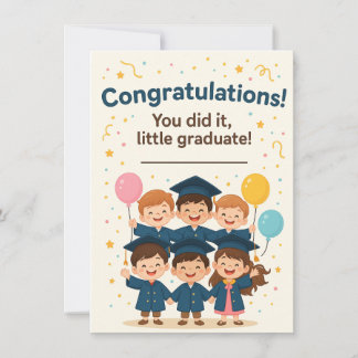 Congratulations Little Graduate Card