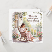 Congratulations mama new mom karte (Vorderseite/Rückseite Beispiel)