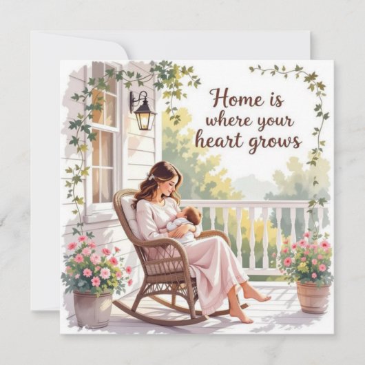 Congratulations mama new mom karte (Vorderseite)