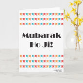 Congratulations - Mubarak Desi Karte (Gelbe Blume)