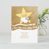 Congratulations New Baby Flat Announcement Card Ankündigung (Stehend Vorderseite)