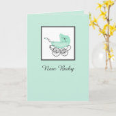 Congratulations New Baby Greeting Card Karte (Gelbe Blume)
