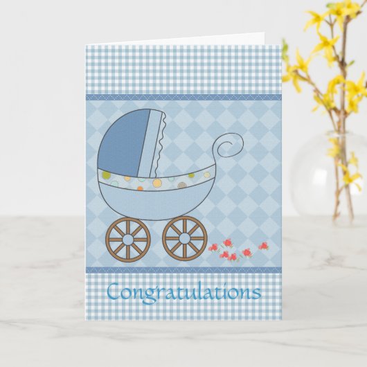 congratulations new baby karte (Gelbe Blume)