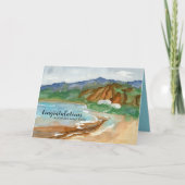 Congratulations New Beach House Ocean Waves Karte (Vorderseite)