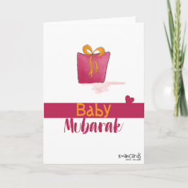 Congratulations - New Born in a Gift Box Karte