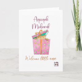 Congratulations on Aqeeqa - Gift Box Karte