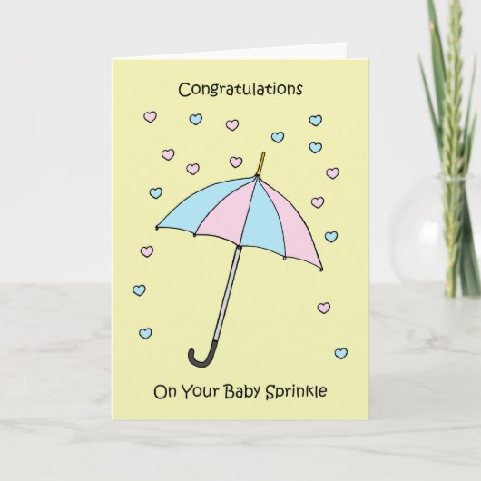 Congratulations on Baby Sprinkle Karte (Vorderseite)