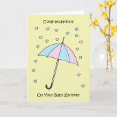 Congratulations on Baby Sprinkle Karte (Gelbe Blume)
