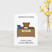 Congratulations on Becoming School Principal Karte (Gelbe Blume)