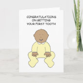 Congratulations on First Tooth Karte (Vorderseite)