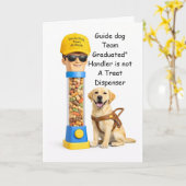 “Congratulations on Graduating as a Guide Dog Team Karte (Gelbe Blume)