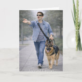 Congratulations on Graduating Your Guide Dog Team  Karte (Vorderseite)