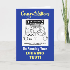 Congratulations on Passing Driving Test Karte