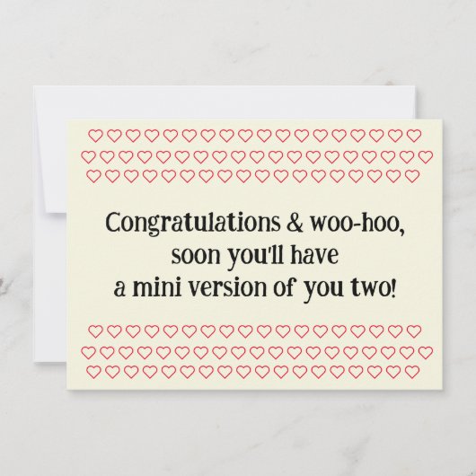 Congratulations On Pregnancy, w. Sample Text, Card (Vorderseite)