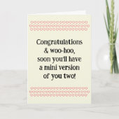 Congratulations On Pregnancy, w. Sample Text, Card Karte (Vorderseite)