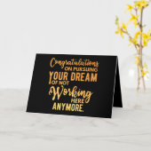 Congratulations on Pursuing Your Dream Karte (Gelbe Blume)