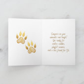 Congratulations on Two New Puppies Welcome Beagles Karte (Innenseite)