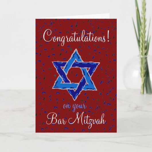 Congratulations on your Bar Mitzvah Karte (Vorderseite)