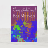Congratulations on your Bar Mitzvah Karte (Vorderseite)