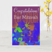 Congratulations on your Bar Mitzvah Karte (Gelbe Blume)