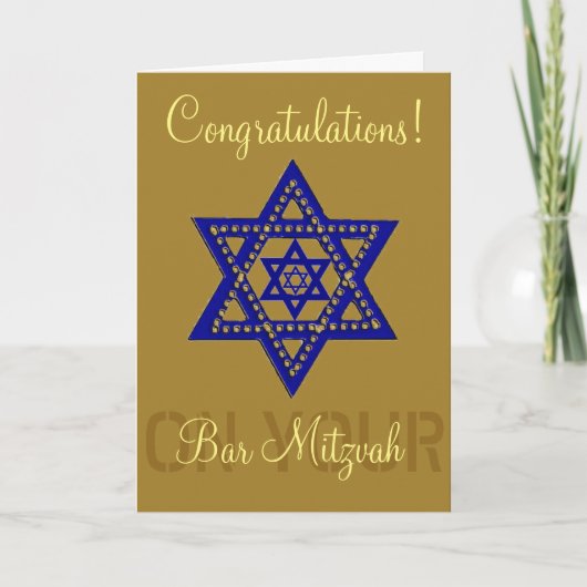 Congratulations on your Bar Mitzvah Karte (Vorderseite)