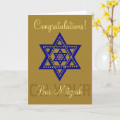 Congratulations on your Bar Mitzvah Karte (Gelbe Blume)