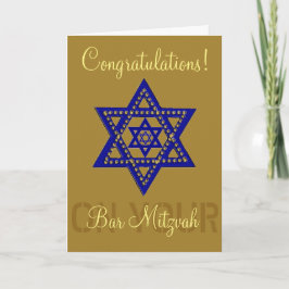 Congratulations on your Bar Mitzvah Karte
