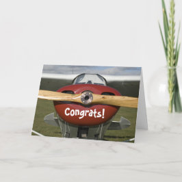 Congratulations on your First Solo Flight Pilot Karte
