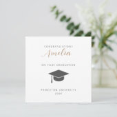 Congratulations On Your Graduation Card Einladung (Stehend Vorderseite)