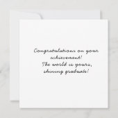 Congratulations On Your Graduation Card Einladung (Rückseite)