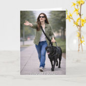 Congratulations on Your New Guide Dog Card Karte (Gelbe Blume)