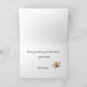Congratulations on your New Hive | New House Card Karte (Innenseite)