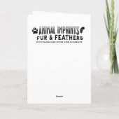 Congratulations on your new Parrot! Karte (Rückseite)