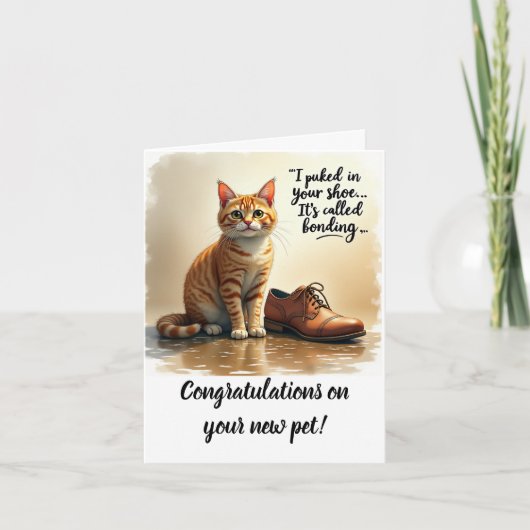 Congratulations on your new pet card karte (Vorderseite)