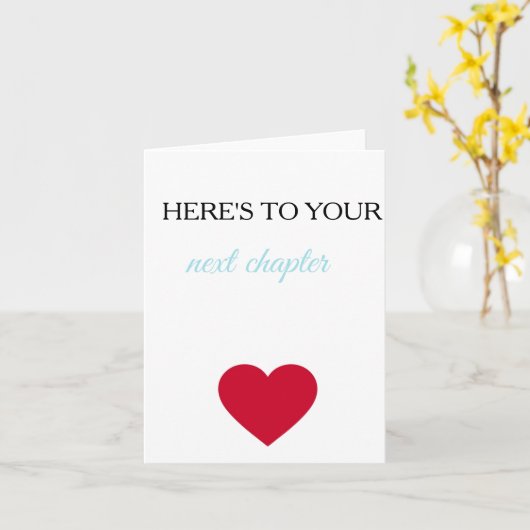 Congratulations on Your Next Chapter Card Karte (Gelbe Blume)