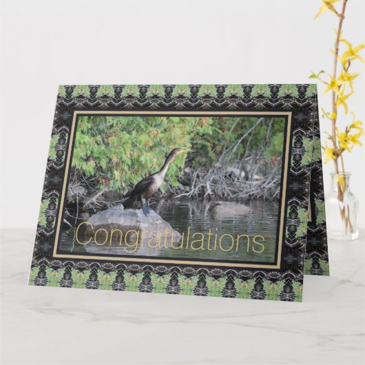 Congratulations Paper Greeting Karte (Gelbe Blume)