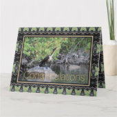 Congratulations Paper Greeting Karte (Vorderseite)