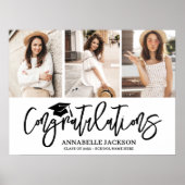 Congratulations Photo Collage Graduation Poster (Vorne)