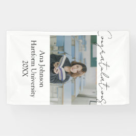 Congratulations photo graduate name university yea banner