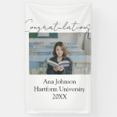 Congratulations photo graduate name university yea banner (Vertikal)