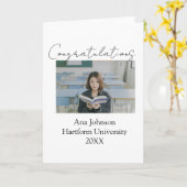 Congratulations photo graduate name university yea karte (Gelbe Blume)