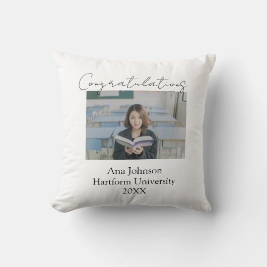 Congratulations photo graduate name university yea kissen (Vorderseite)