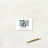 Congratulations photo graduate name university yea post-it klebezettel (Auf Schreibtisch)