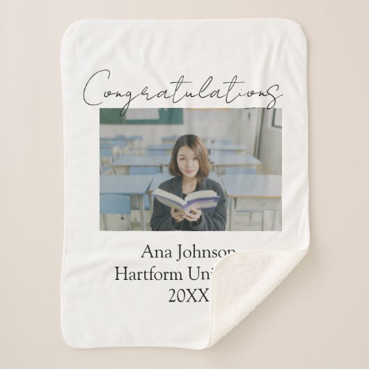 Congratulations photo graduate name university yea sherpadecke (Vorderseite)