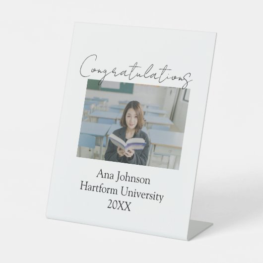 Congratulations photo graduate name university yea sockelschild (Vorderseite)