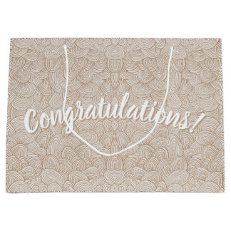 Congratulations!- Quantum Weave Neutral Large Gift Große Geschenktüte