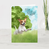 Congratulations reBARKable Jack Russell Dog Karte (Vorderseite)