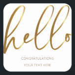Congratulations Sticker<br><div class="desc">Etikett des Glückwunschs, des Ideals für irgendein Ereignis.</div>