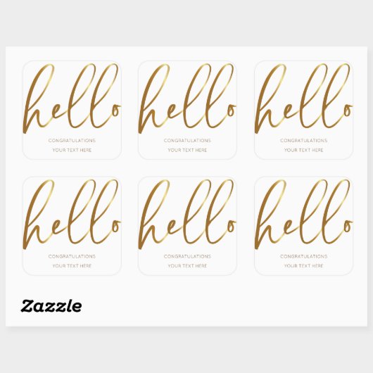 Congratulations Sticker (Blatt)