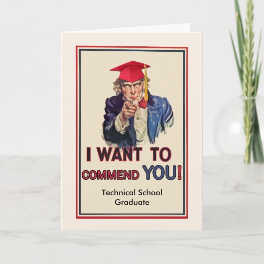 Congratulations Technical School Graduate Karte (Vorderseite)